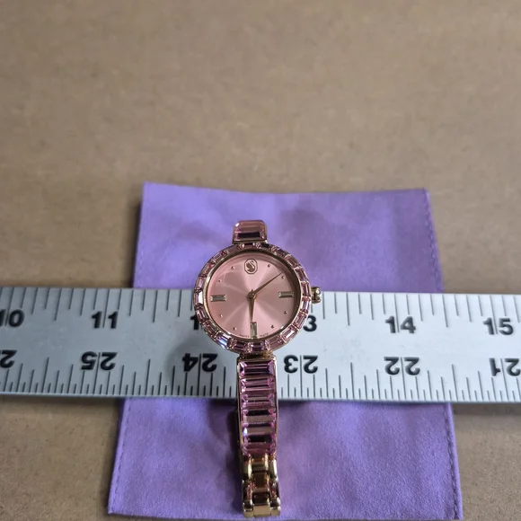 Swarovski Pink and Rose Gold Watch - Picture 4 of 9